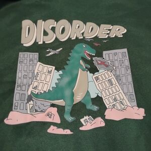 Green Dinosaur Graphic Sweatshirt